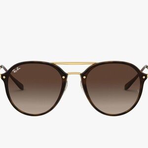 Ray-Ban Blaze Light Havana/Brown Gradient Gold Frame Sunglasses, 4292-N